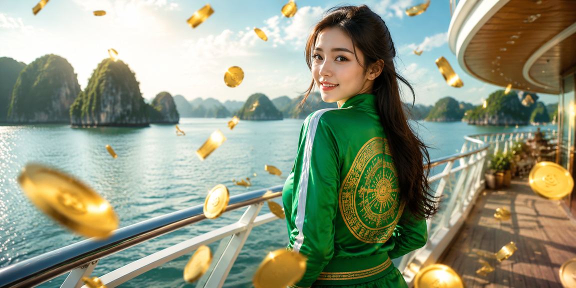 Khung cảnh vịnh Hạ Long gợi liên tưởng đến trải nghiệm giải trí trực tuyến thư giãn và hoàn tiền hấp dẫn