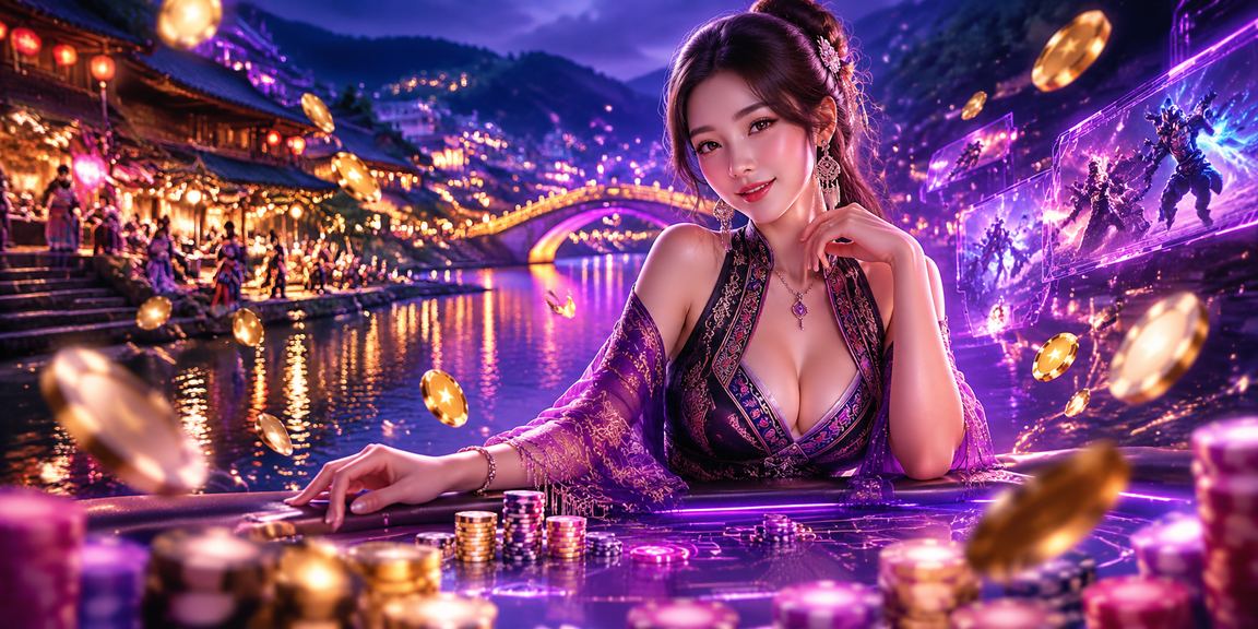 Bàn cược casino Việt Nam — không khí giải trí sôi động với đèn neon và người chơi tập trung theo dõi kết quả